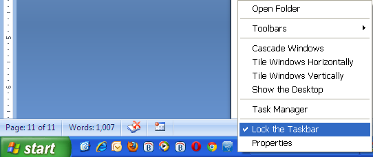 taskbar